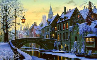 City in winter syot layar 2