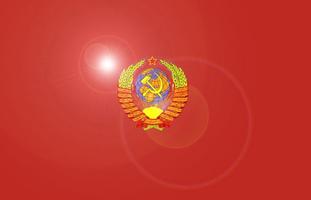 Flagge der UdSSR Plakat