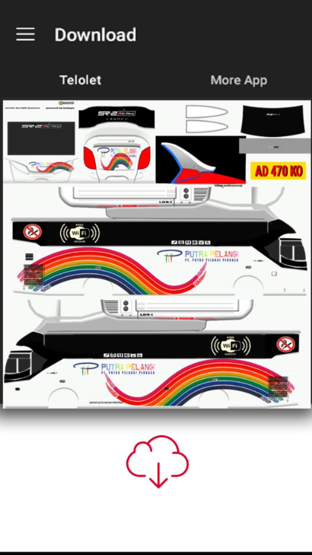 Livery Bus Simulator Arjuna Xhd Terbaik livery bussid polos