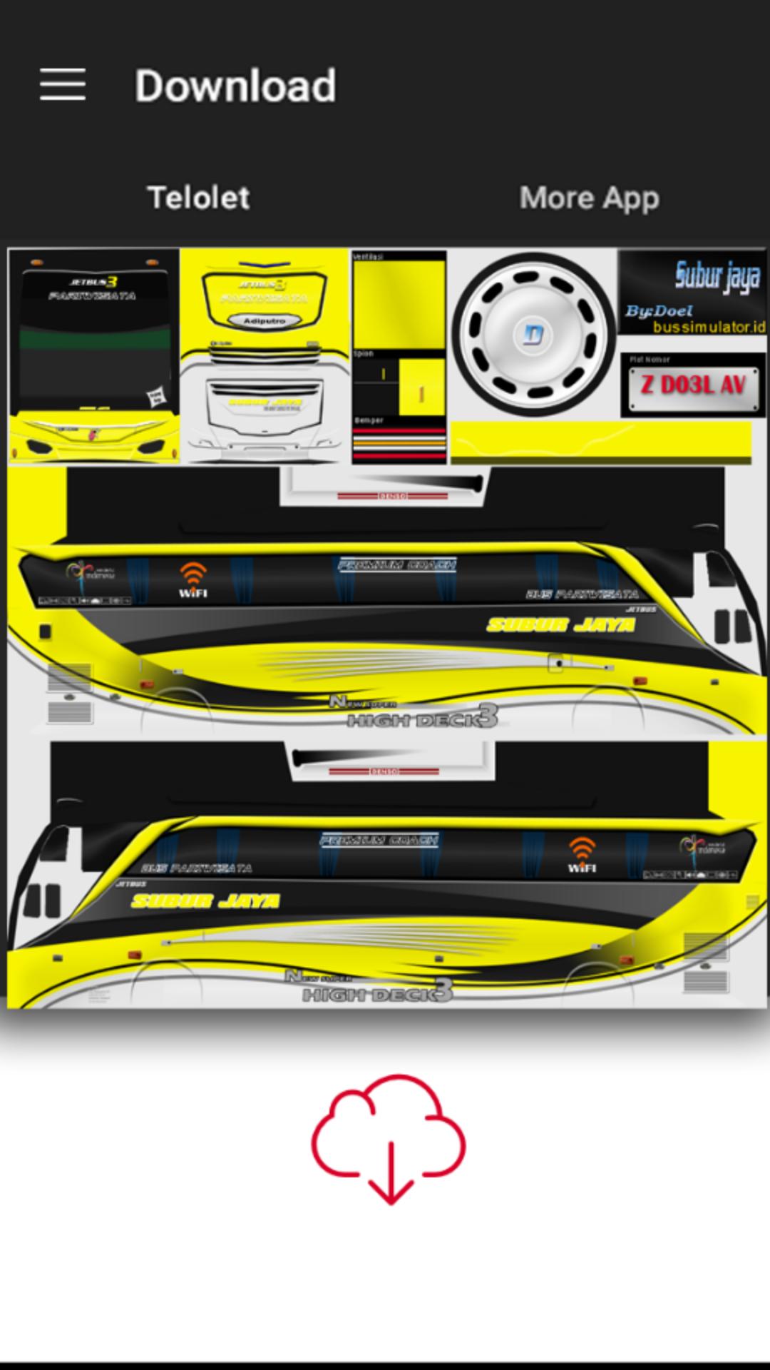 Livery Bus Arjuna Xhd Subur Jaya - livery truck anti gosip