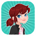 Super Ladybug Girl Chibi Run