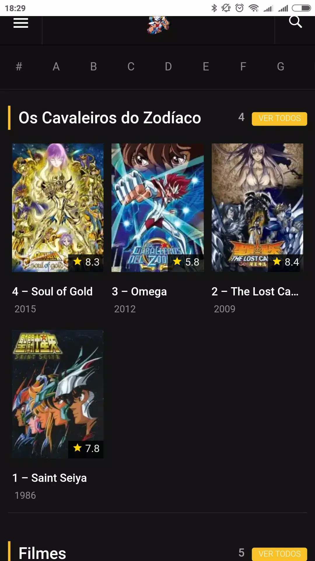 Assistir Os Cavaleiros do Zodíaco: Saint Seiya Todos os Episódios