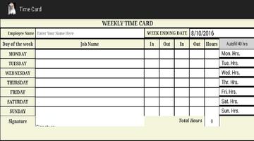 Lotshaw Time Card الملصق