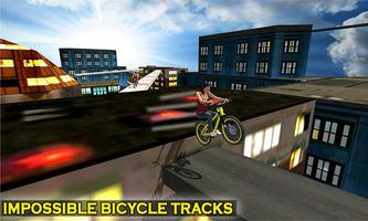 Impossible Rooftop Bicycle Stunt Rider capture d'écran 2