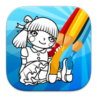 Doll Coloring Game icône
