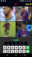 4 Bilder 1 Fußballspieler Plakat