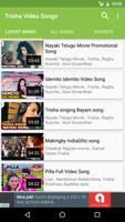 Trisha hit video songs اسکرین شاٹ 1