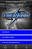 99 Thunder National AAA Hockey poster