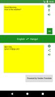 English to Hangul Translator Affiche