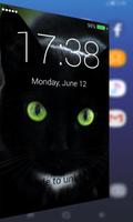 Schwarze Katze Free Lock Screen Pro Screenshot 1