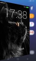 Black Cat Free Lock Screen Pro ภาพหน้าจอ 3