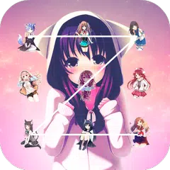 Kawaii Anime Mädchen Bildschirm Sperren Thema APK Herunterladen