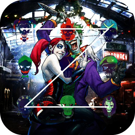 Joker y Harley Pantalla de bloqueo