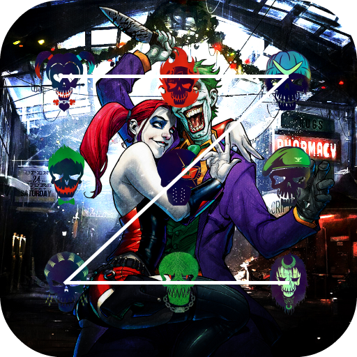 Joker und Harley Lock Bildschirm
