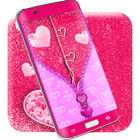Pink lock screen icône