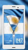 Argentina Flag Lock Screen capture d'écran 2