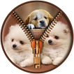 Puppy Zipper Lock Screen
