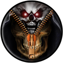 Skull Zipper Lock Screen APK