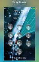 برنامه‌نما lock screen - water droplet عکس از صفحه