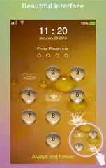 lock screen - water droplet APK download