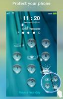 برنامه‌نما lock screen - water droplet عکس از صفحه