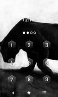 Black Panther Keypad Lockscreen پوسٹر