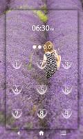 Lavender Keypad LockScreen الملصق