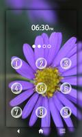 Lavender Keypad LockScreen تصوير الشاشة 1