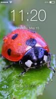Cute Ladybug Screen Lock poster