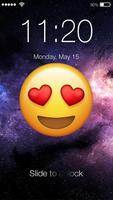 Emoji Space PIN Screen Lock पोस्टर