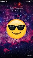 Emoji Space PIN Screen Lock screenshot 1