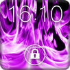 Purple Flame Fire Screen Lock APK