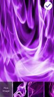 Purple Flame Fire Screen Lock capture d'écran 3