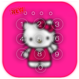 Kawaii Kitty Lock Screen theme