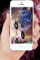 LockScren Fidget Spinners Usa Affiche