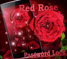 Rose screen Lock & Rose Clock poster
