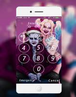 Harley Vs Joker lock screen screenshot 1