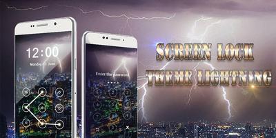 Screen Lock Theme Lightning Plakat