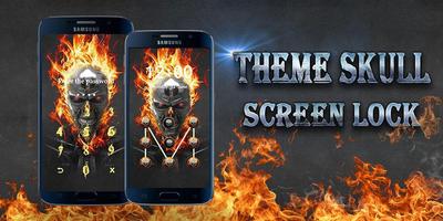 Screen Lock  Theme Skull पोस्टर