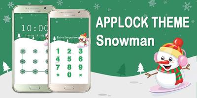 Applock Theme Snowman poster