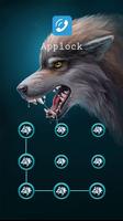 Applock Theme Wild Wolf ポスター