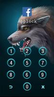 Applock Theme Wild Wolf ภาพหน้าจอ 1