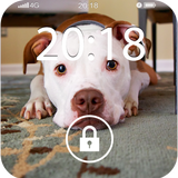 Fancy Screen Lock Dog Face icône