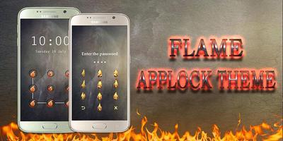 Applock Theme Flame Affiche