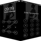 Applock Theme Black Style icône