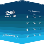 Applock  Theme Gradient Blue