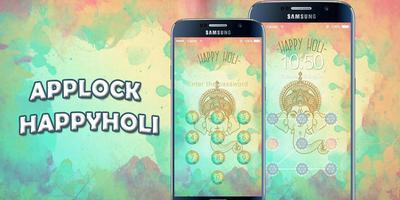 AppLock Theme Happy Holi poster