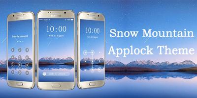 Applock Theme Snow Mountain capture d'écran 3