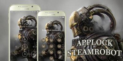 AppLock Theme Steam Robot capture d'écran 3