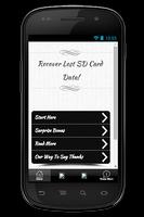 Recover Lost SD Card Data Tip Cartaz